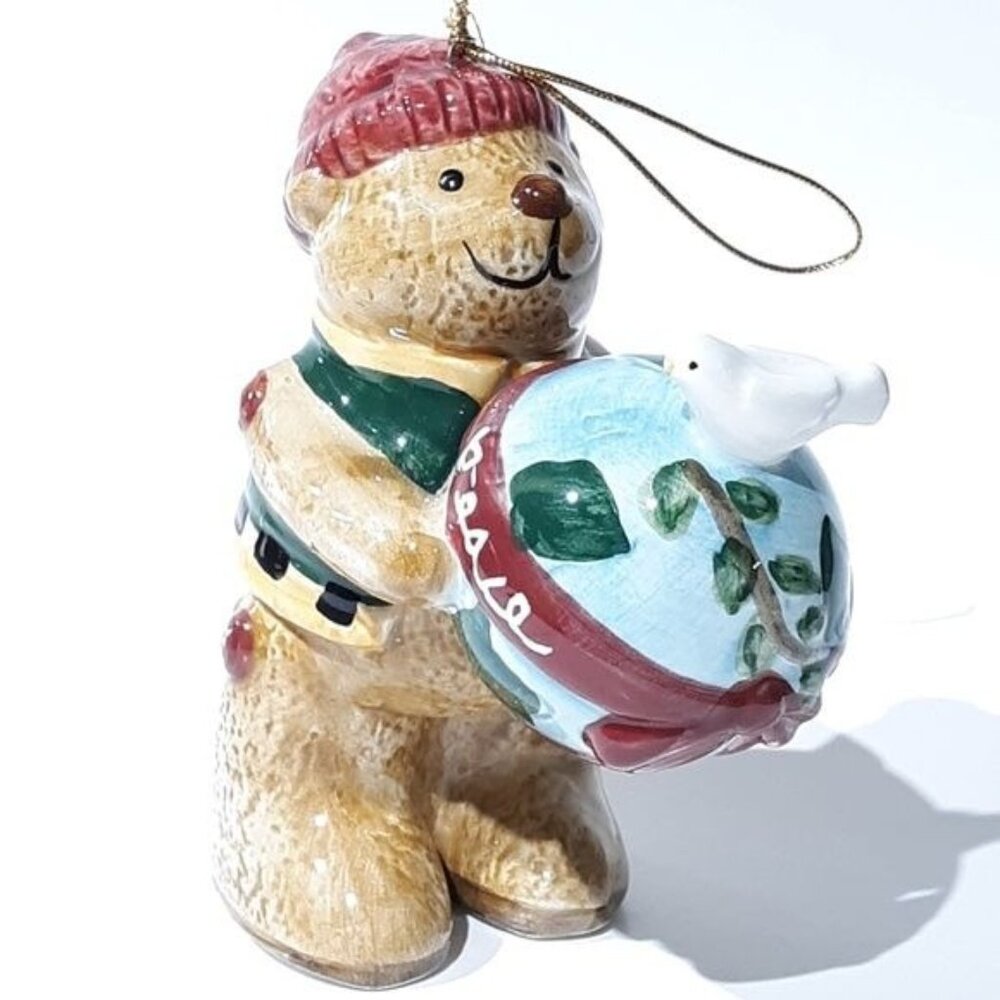 Debbie Mumm Sakura Peace Bear Christmas Ornament